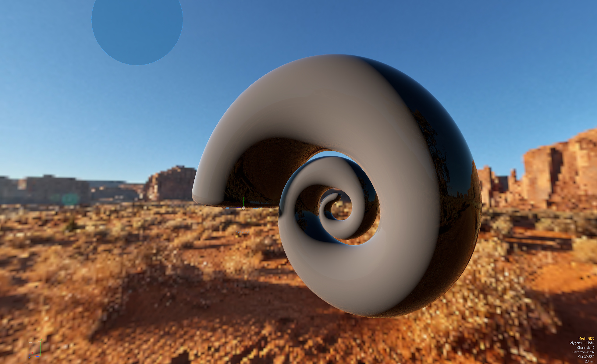 Golden Spiral in MODO